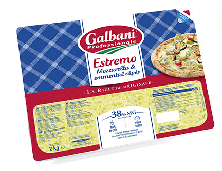 Fromage à Pizza ESTREMO - Mozzarella et Emmental râpés